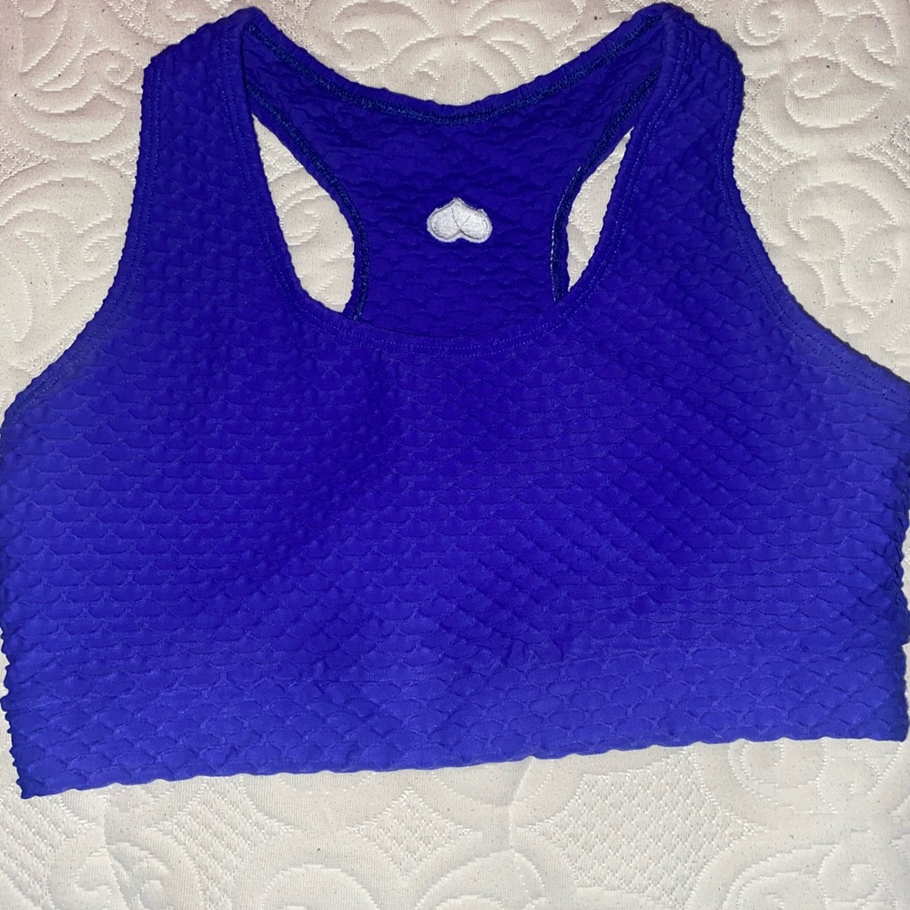 Booty by brabants blue violet croco skin bra